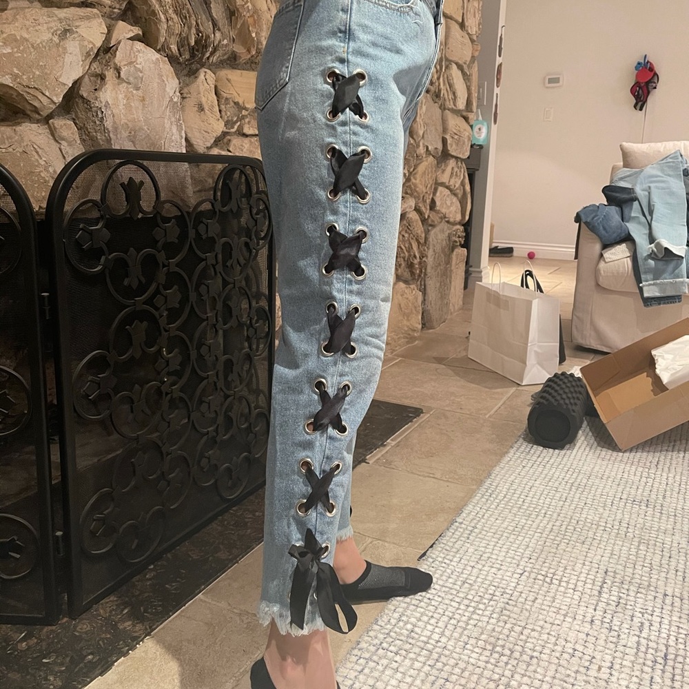 Tied jeans
